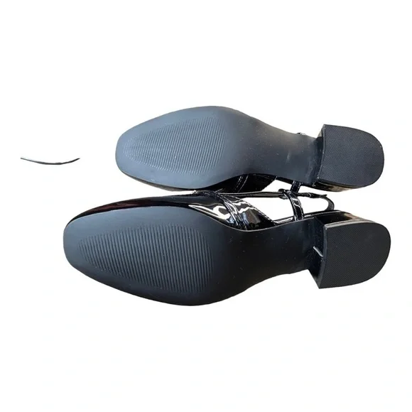 Steve Madden CALIBRI BLACK PATENT Slingback shoes - Picture 11 of 13